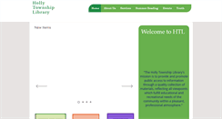 Desktop Screenshot of hollytownshiplibrary.org