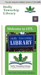 Mobile Screenshot of hollytownshiplibrary.org